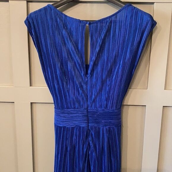 Anthropologie Maeve Sonata Jumpsuit Wide Leg Cropped Pleated Blue Size 4 NWT - Picture 13 of 16